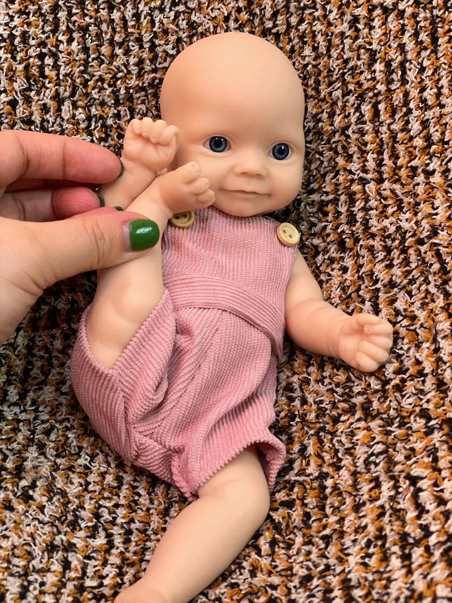 Image of Reborn Baby Dolls Can Open Mouth 26Cm Unpainted Waterproof Solid
