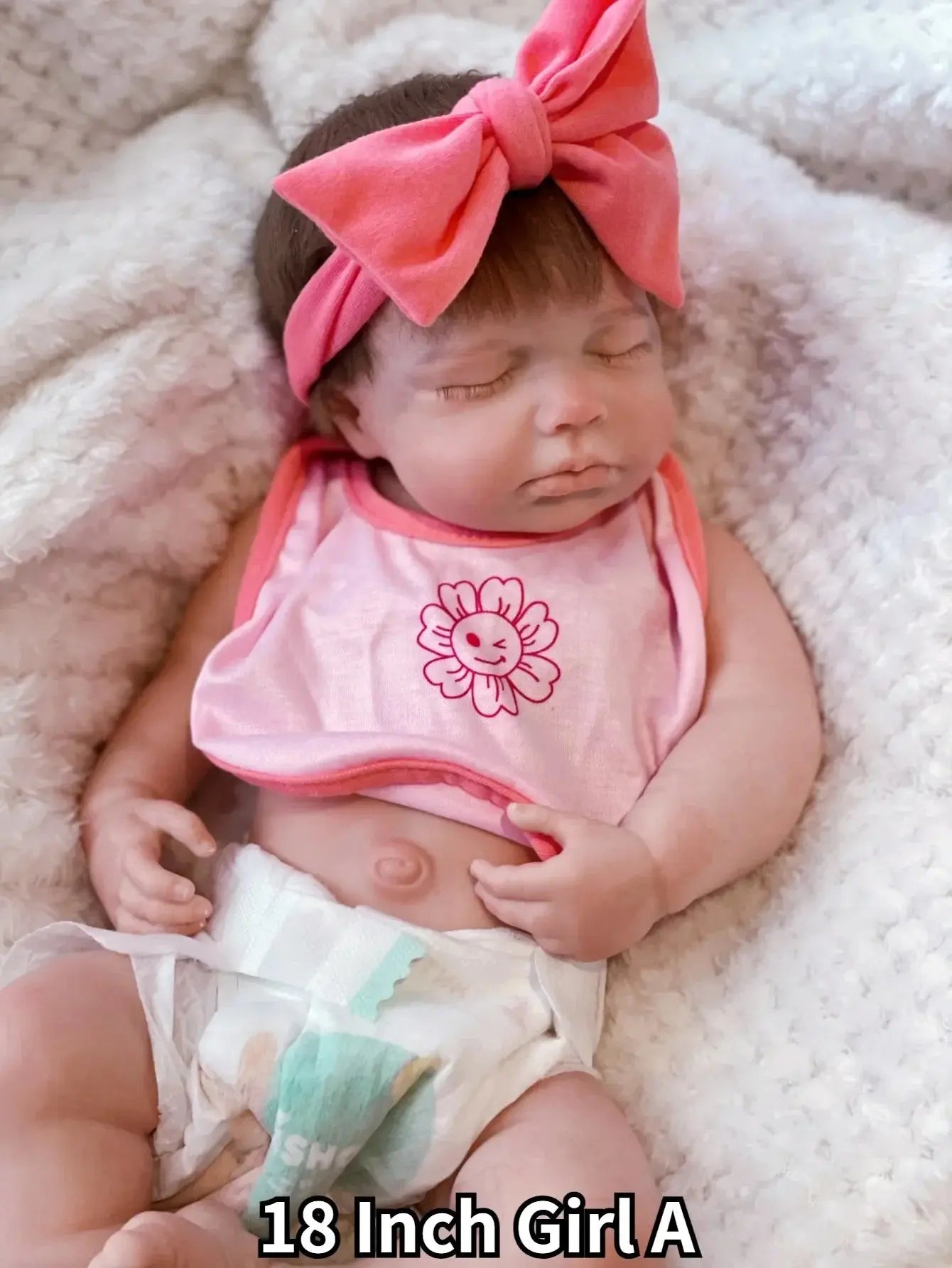 Image of Reborn Baby Dolls 18 Inch Loulou Boy Or Girl Silicone Doll 3D Painted