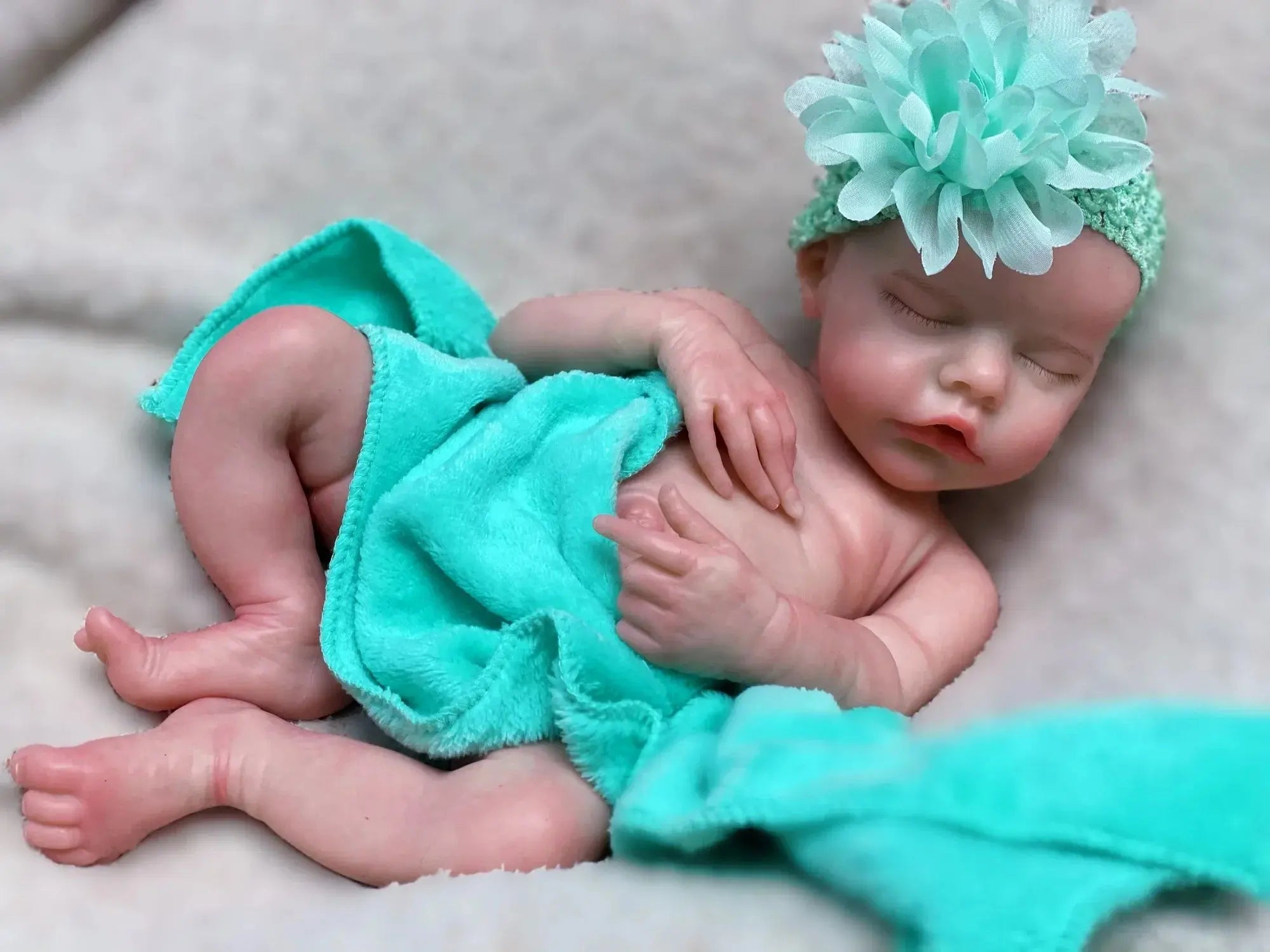 Image of Reborn Baby Dolls 40Cm Twins B Solid Silicone Bebe Reborn Girl With