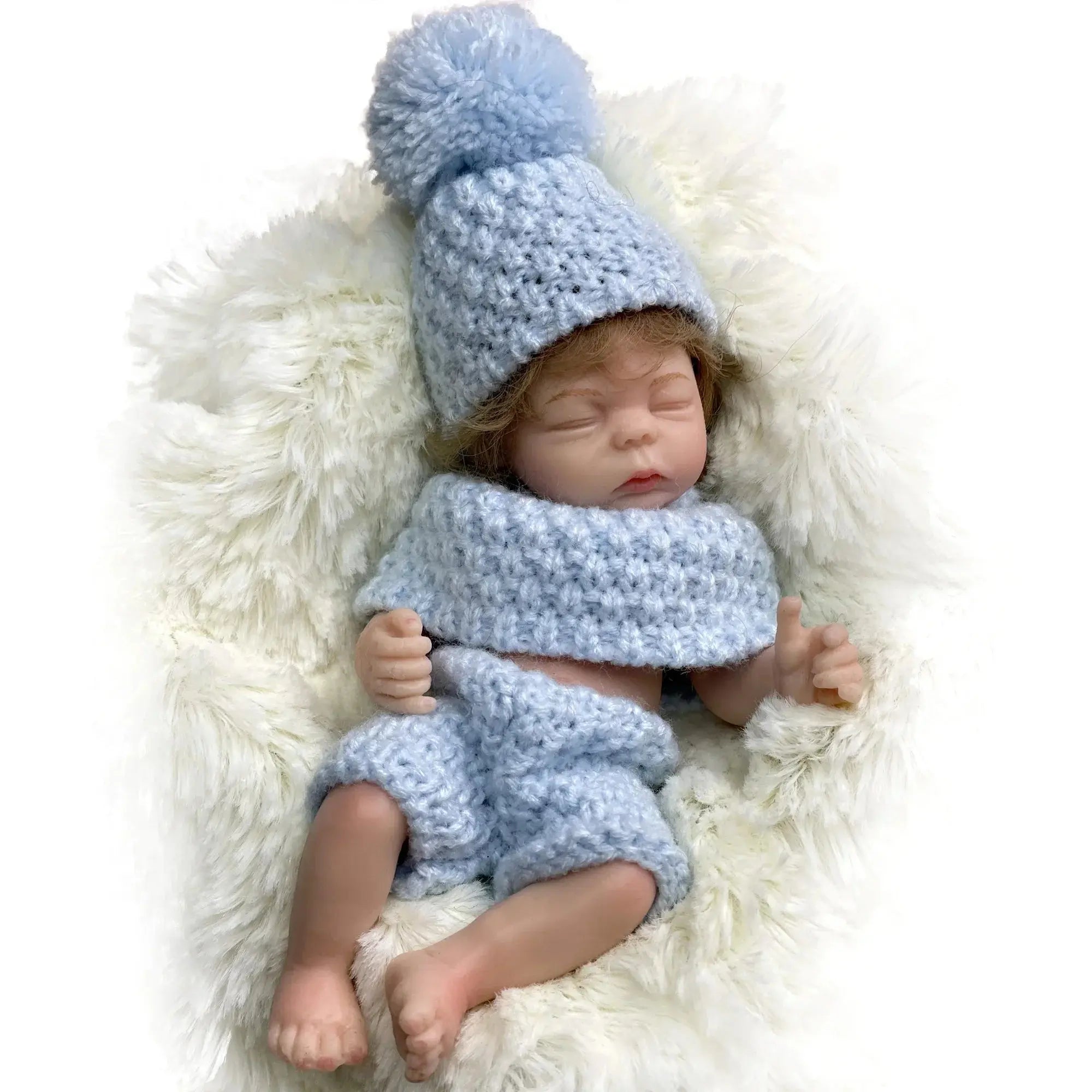 Image of Reborn Baby Dolls 6 Inch Mini Bebe Reborn Finished Full Body Solid