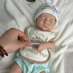 Image of Reborn Baby Dolls 17Inch Asleep Silicone Reborn Baby Boy Levi Full