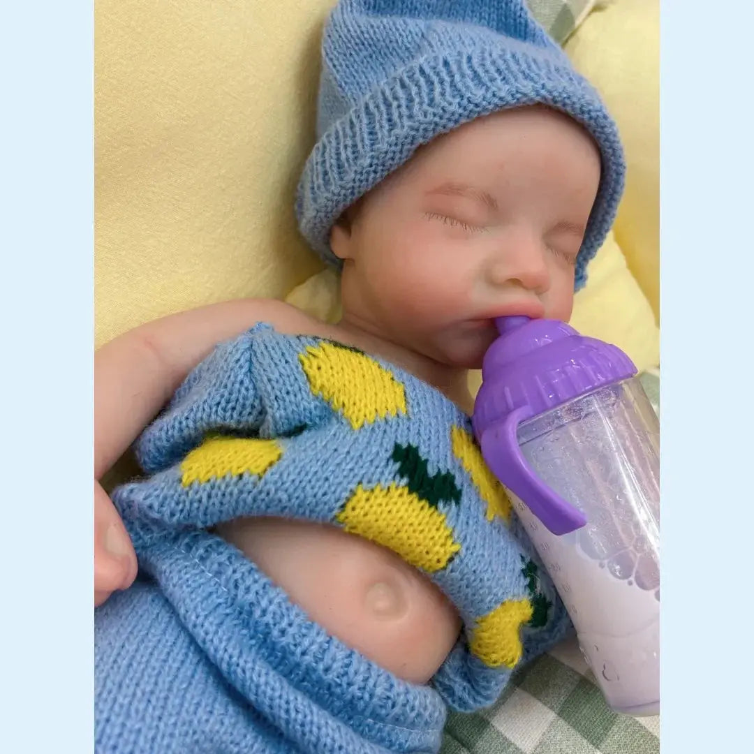 Image of Reborn Baby Dolls 13Inch Close Eyes & Open Mouth Levi Full Body