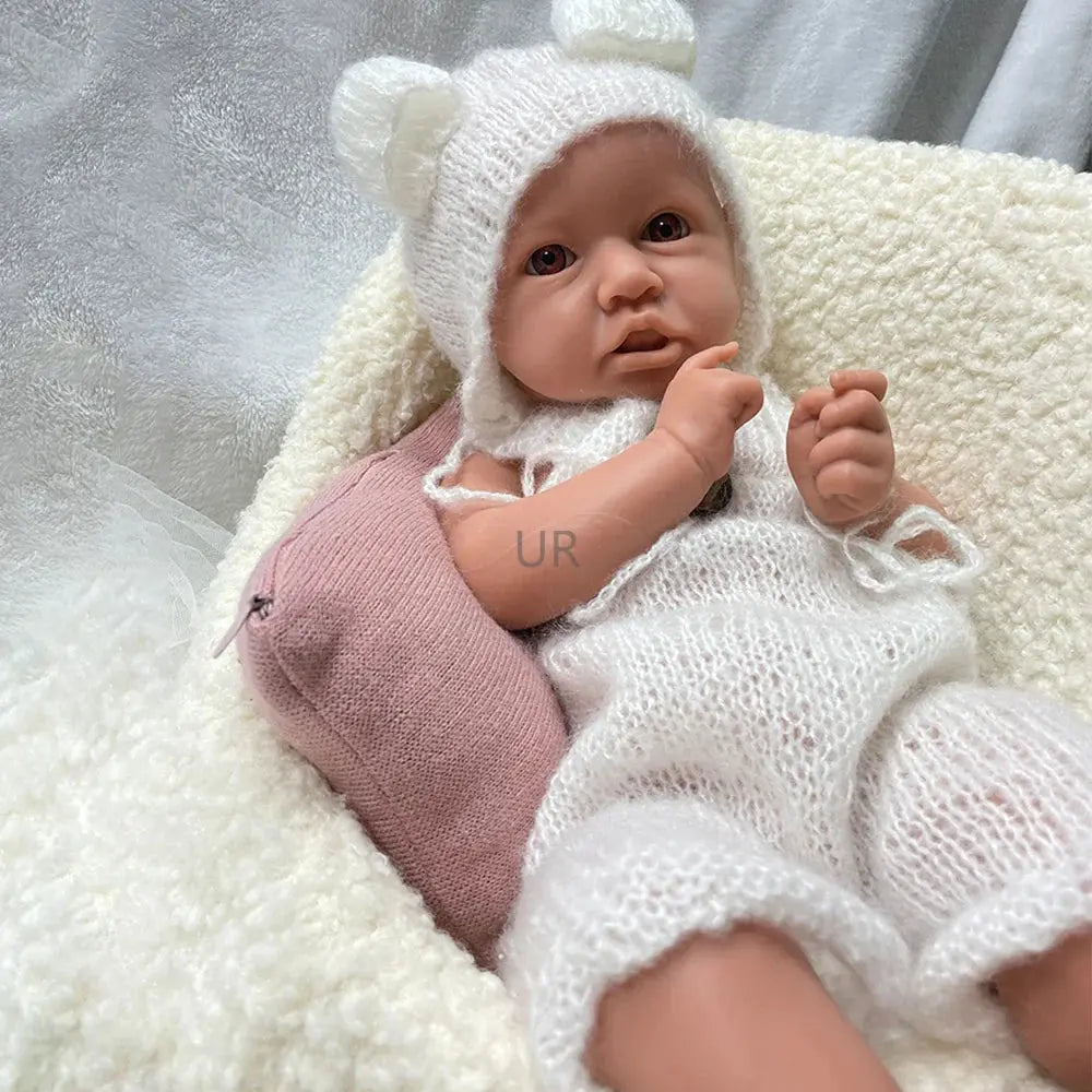 Image of Reborn Baby Dolls 18Inch Open Eyes Handmade Realistic Silicone Reborn
