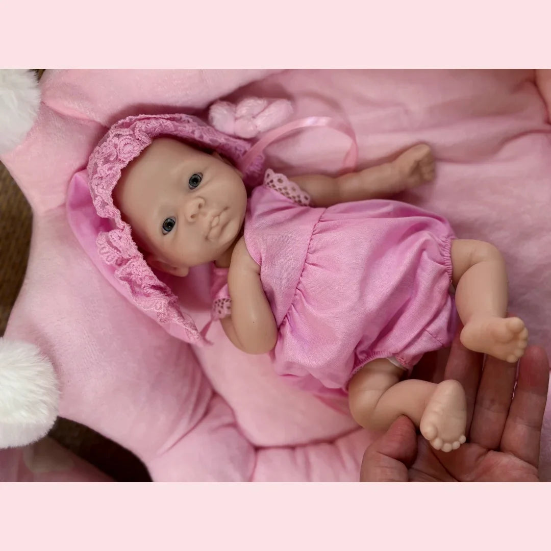 Image of Reborn Baby Dolls 10Inch /2 Styles Washable Unpainted Open Eyes Solid