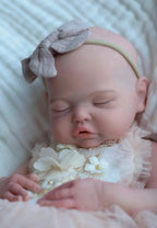 Image of Reborn Baby Dolls 18Inch Can Open Mouth&Washable Solid Silicone Bebe
