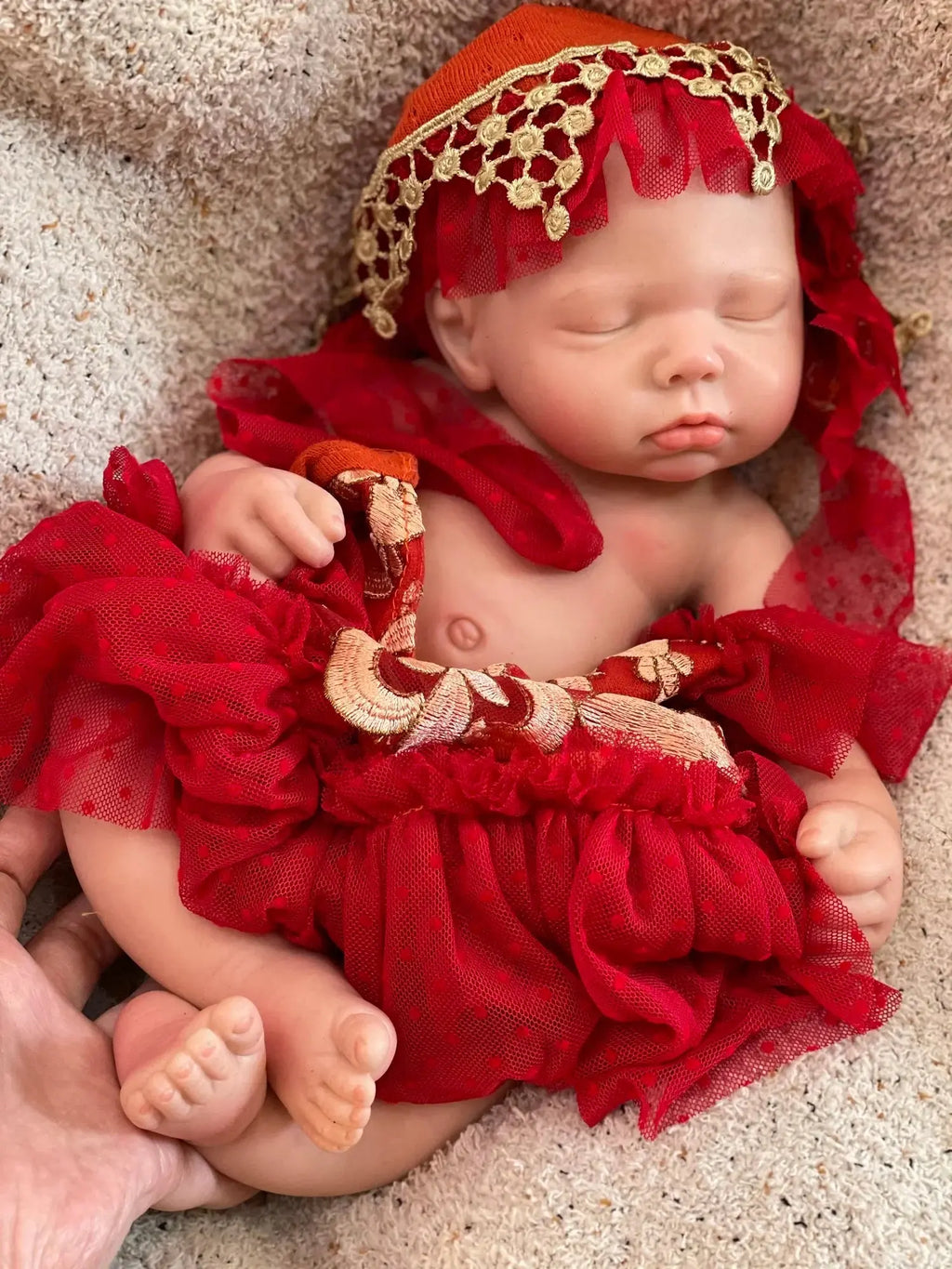 Image of Reborn Baby Dolls 3 Styles/45Cm Close Eyes Bebe Reborn Girl Soft