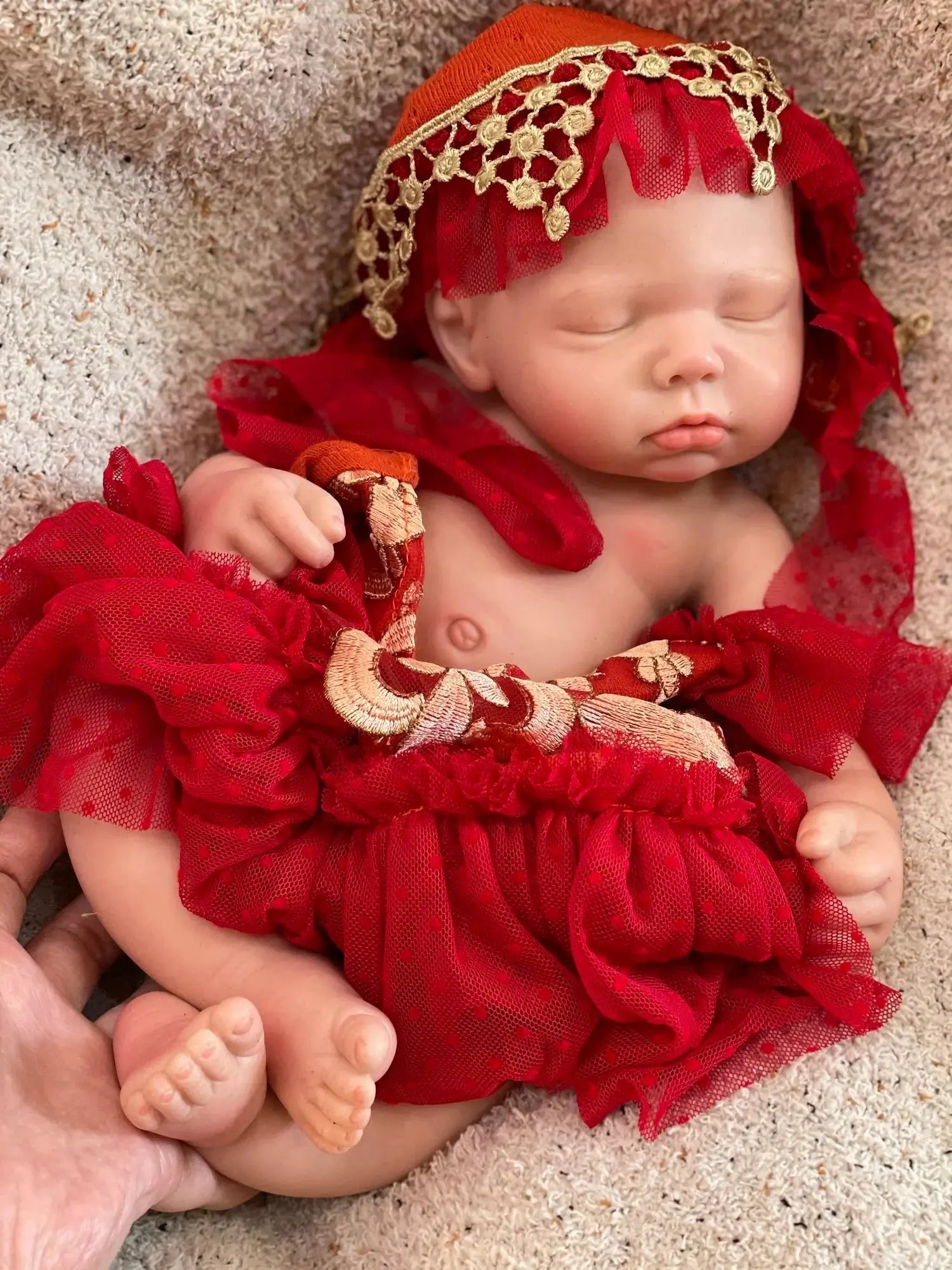 Image of Reborn Baby Dolls 3 Styles/45Cm Close Eyes Bebe Reborn Girl Soft