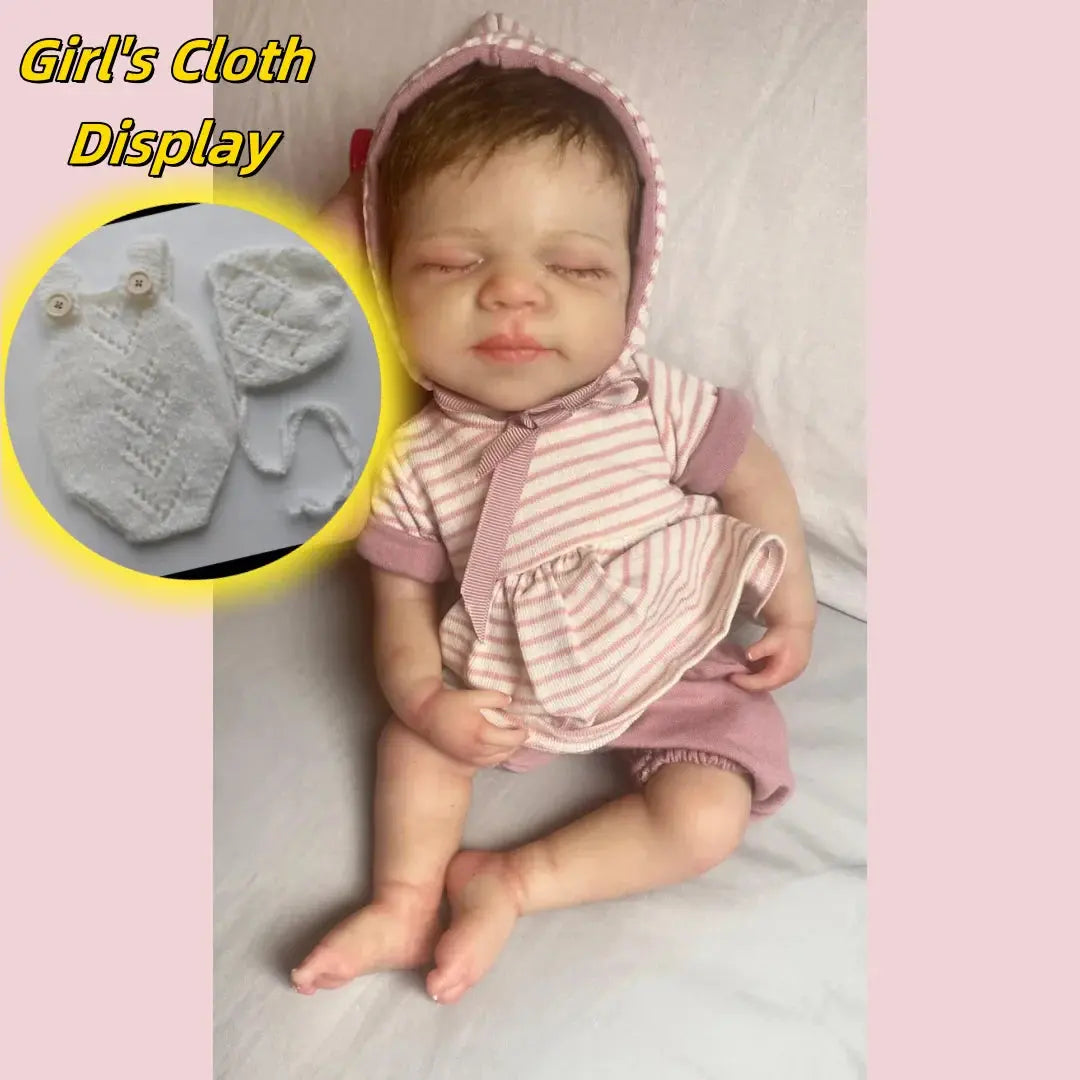 Image of Reborn Baby Dolls Washable 33Cm Pascale Painted Full Body Silicone