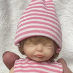 Image of Reborn Baby Dolls 6Inch Mini Palm Full Solid Silicone Bebe Reborn