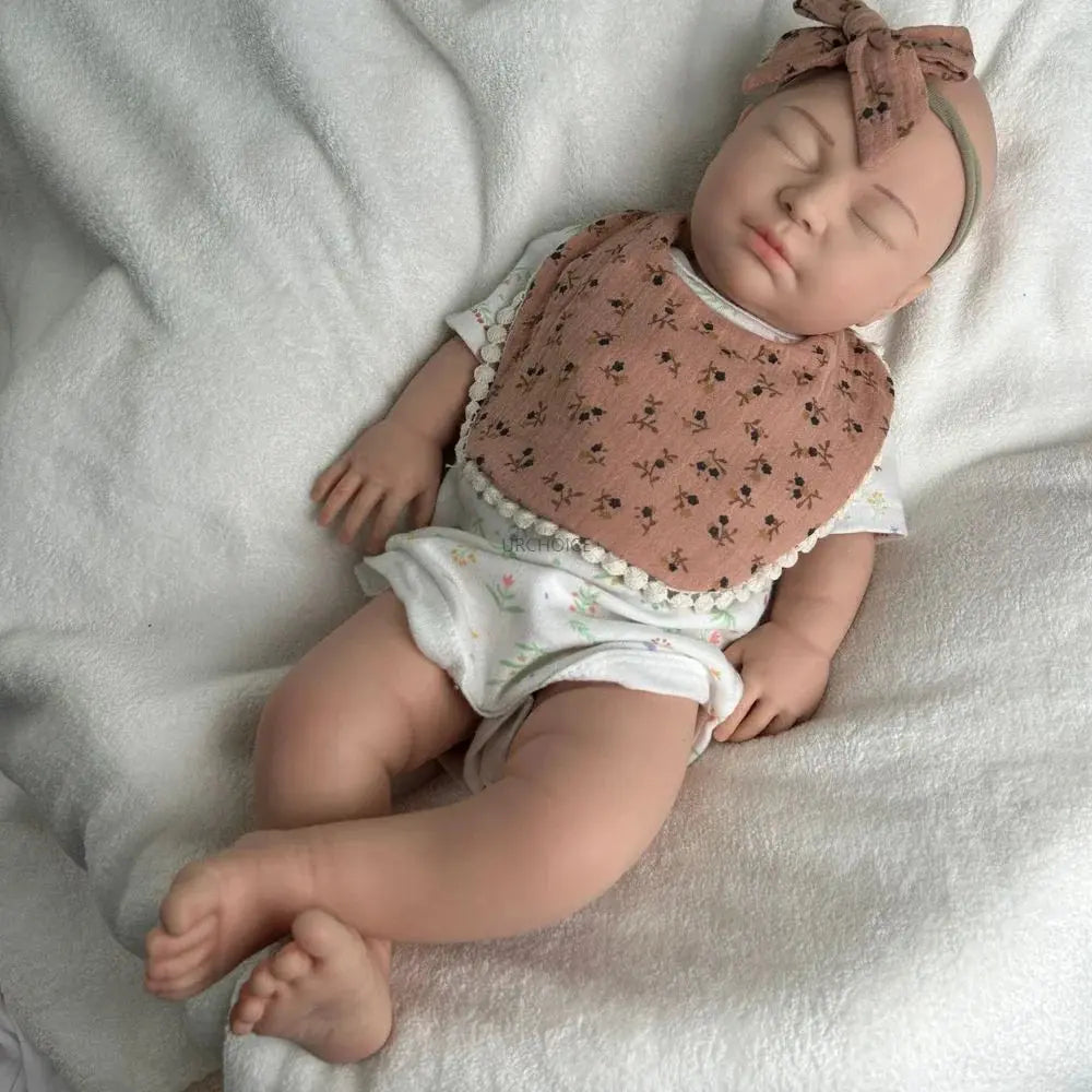 Image of Reborn Baby Dolls Handmade Soft 22Inch Silicone Reborn Baby Girl