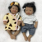 Image of Reborn Baby Dolls 6Inch Mini Palm Full Solid Silicone Bebe Reborn