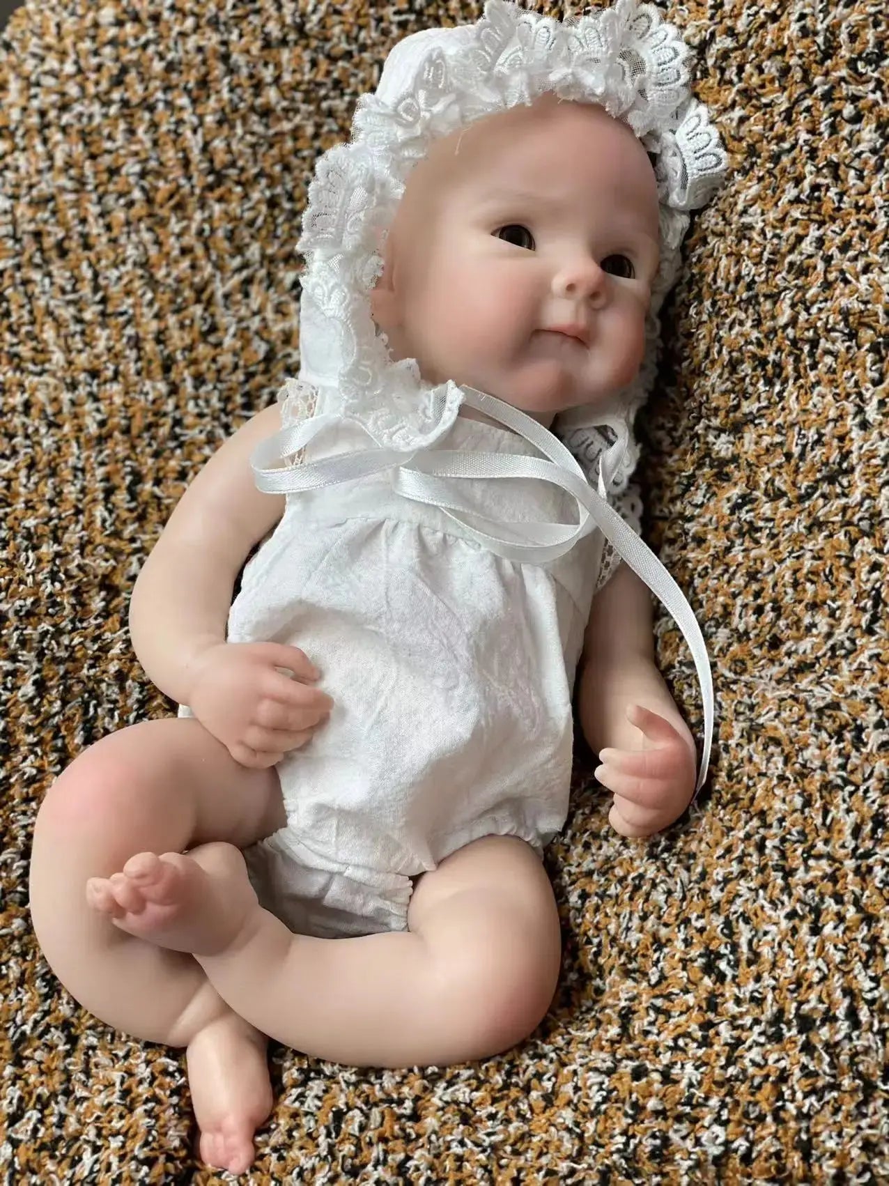 Image of Reborn Baby Dolls 33Cm Open Eyes Bettie Solid Silicone Bebe Reborn