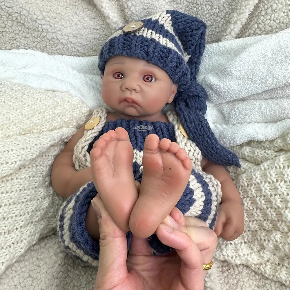 Image of Reborn Baby Dolls Handmade 16Inch Lifelike Silicone Reborn Baby Boy