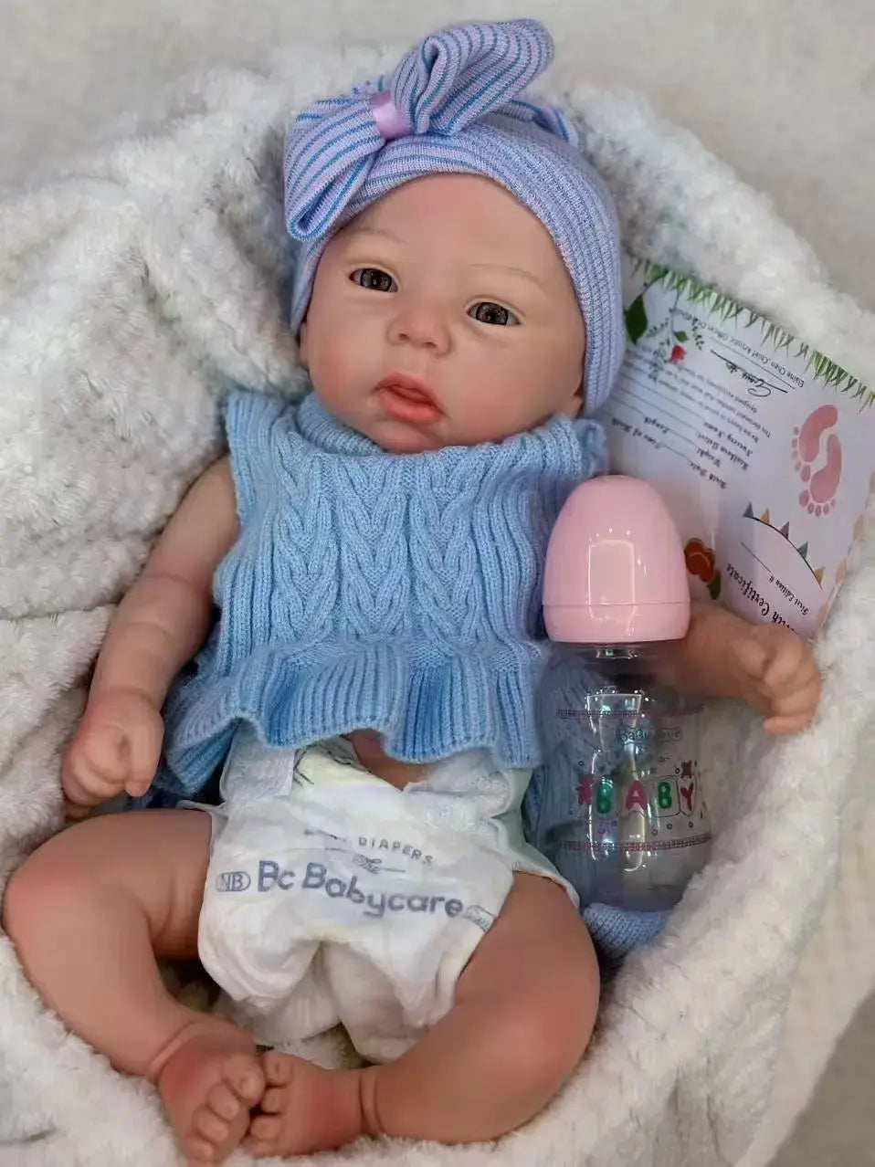 Image of Reborn Baby Dolls 45Cm Can Open Mouth & Washable Silicone Bebe Reborn