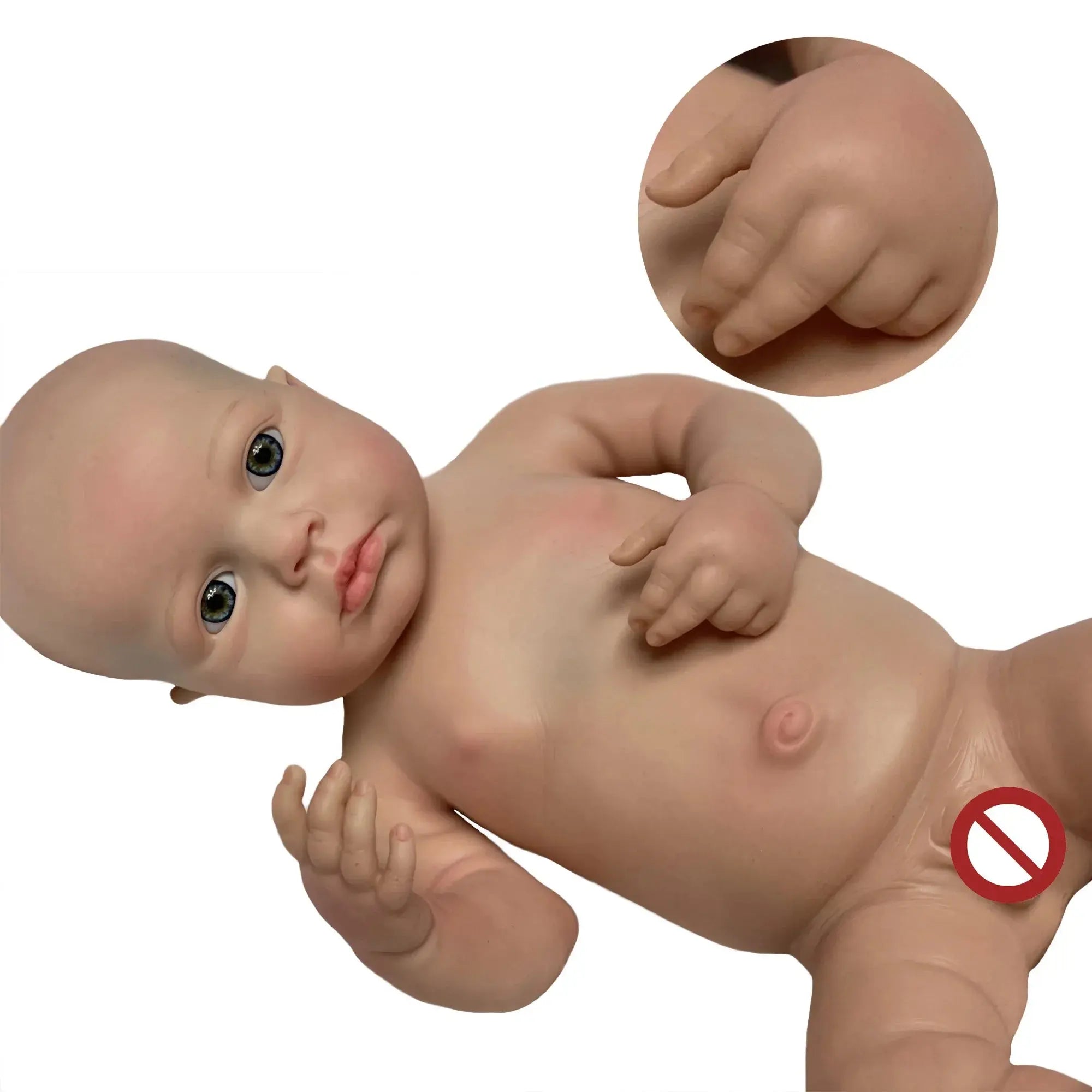 Image of Reborn Baby Dolls 45Cm Boy Loulou Bebê Reborn De Silicone