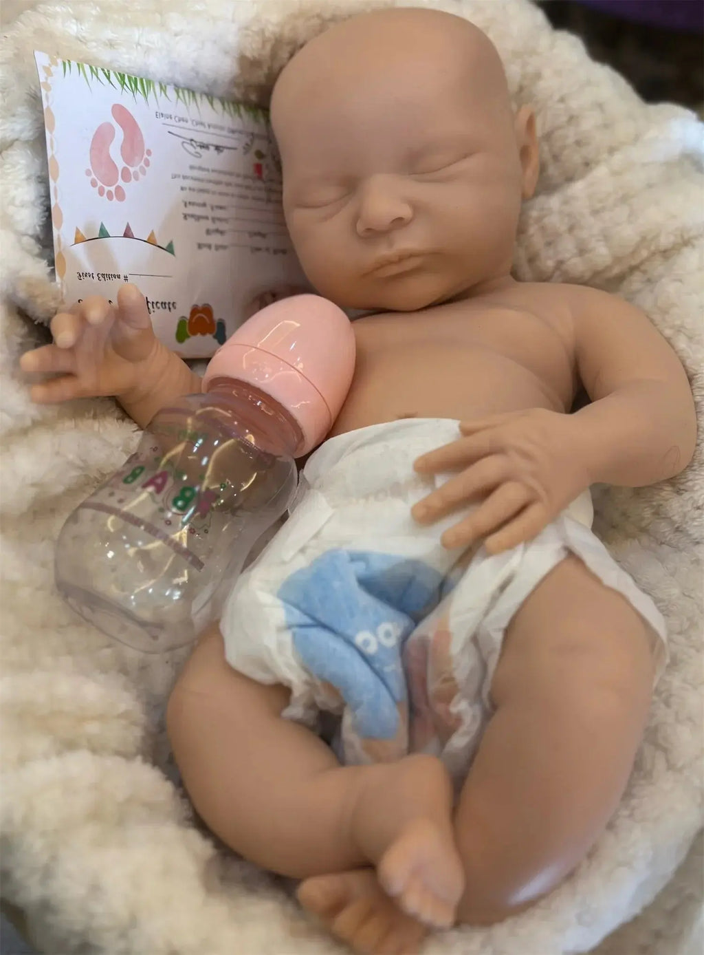 Image of Reborn Baby Dolls 18Inch Washable Laura Solid Silicone Bebe Reborn