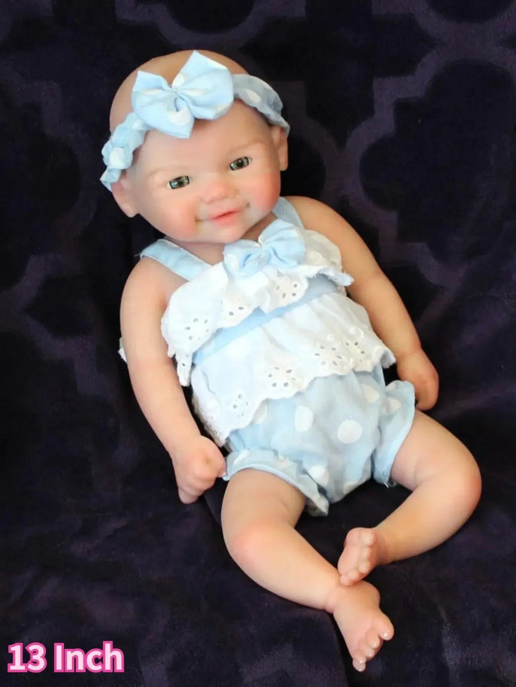 Image of Reborn Baby Dolls 13 Inch Vivienne Silicone Bebe Newborn Baby Doll