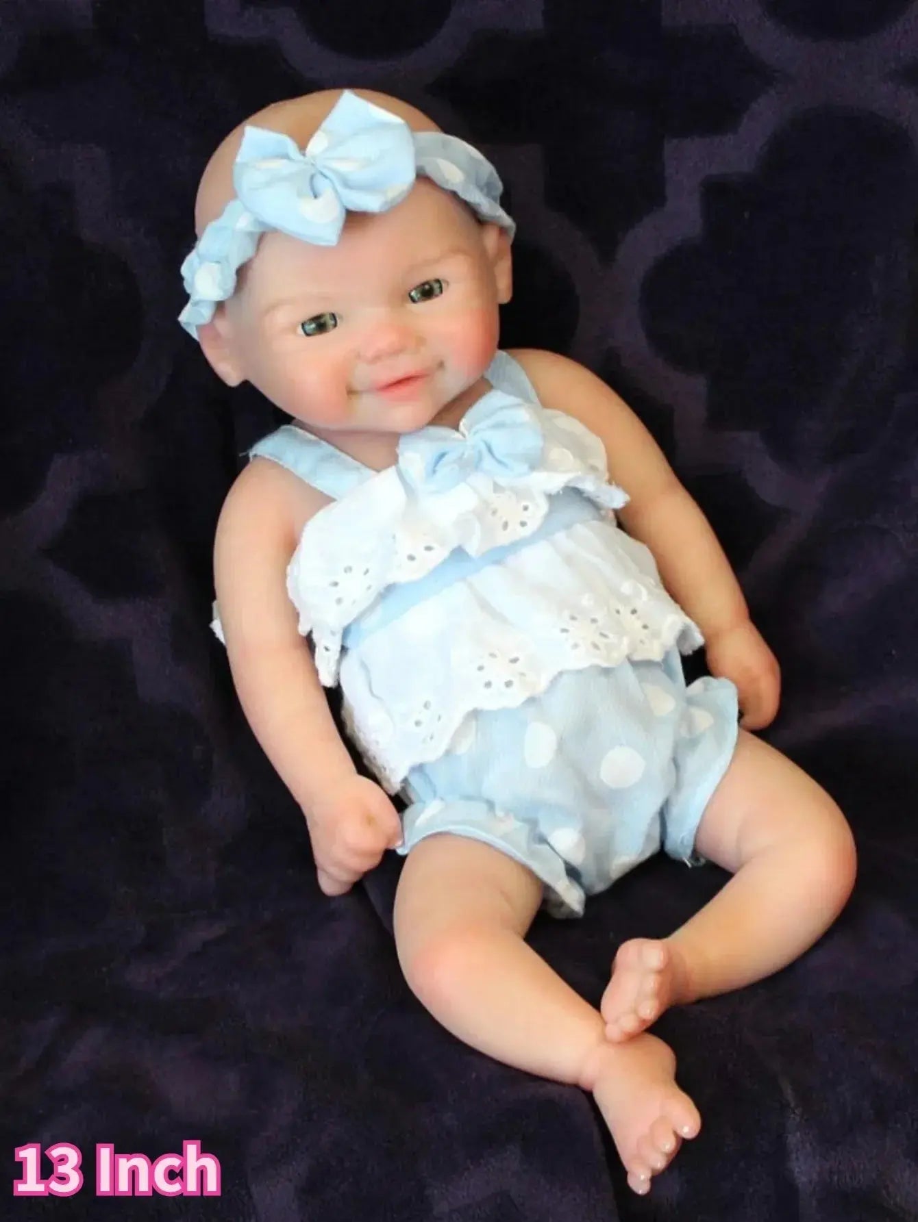 Image of Reborn Baby Dolls 13 Inch Vivienne Silicone Bebe Newborn Baby Doll