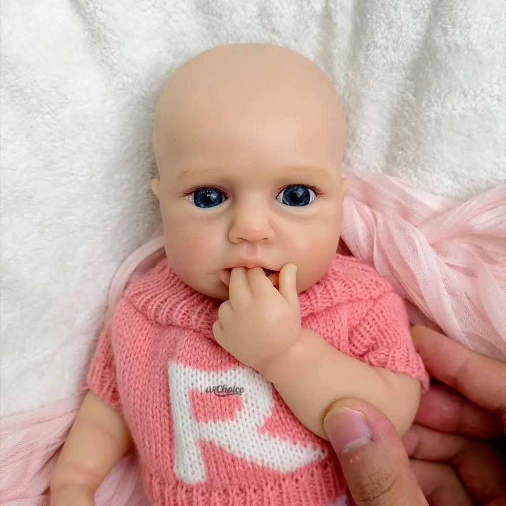 Image of Reborn Baby Dolls 12Inch Loulou Realistic Silicone Reborn Baby Girl