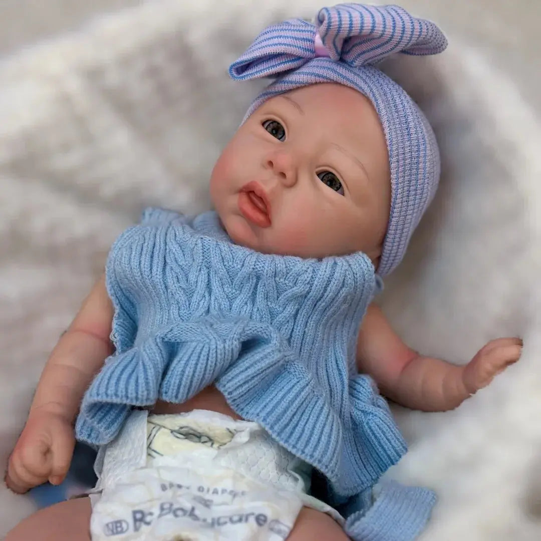 Image of Reborn Baby Dolls 45Cm Can Open Mouth & Washable Silicone Bebe Reborn
