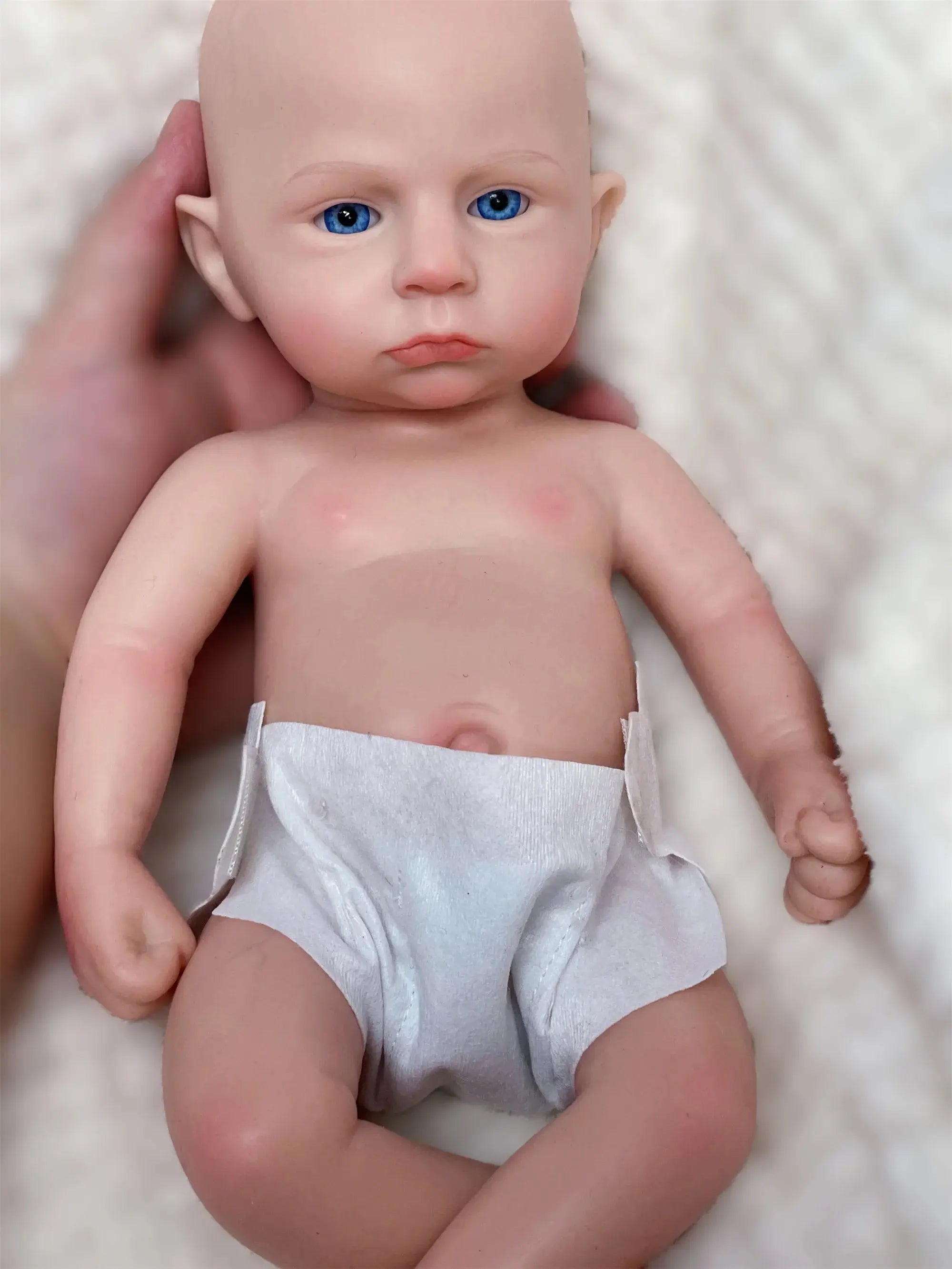 Image of Reborn Baby Dolls 33Cm Painted/Unpainted Silicone Boy Bebe Reborn