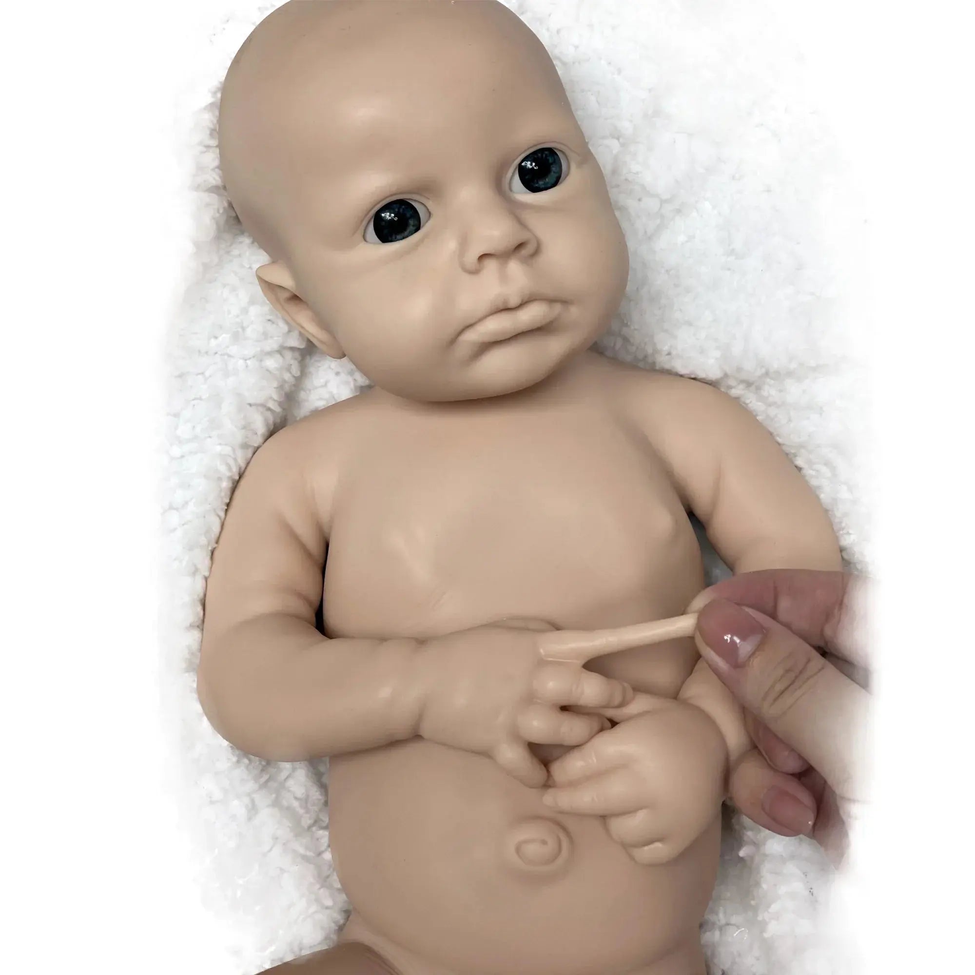 Image of Reborn Baby Dolls 45Cm Boy Loulou Bebê Reborn De Silicone