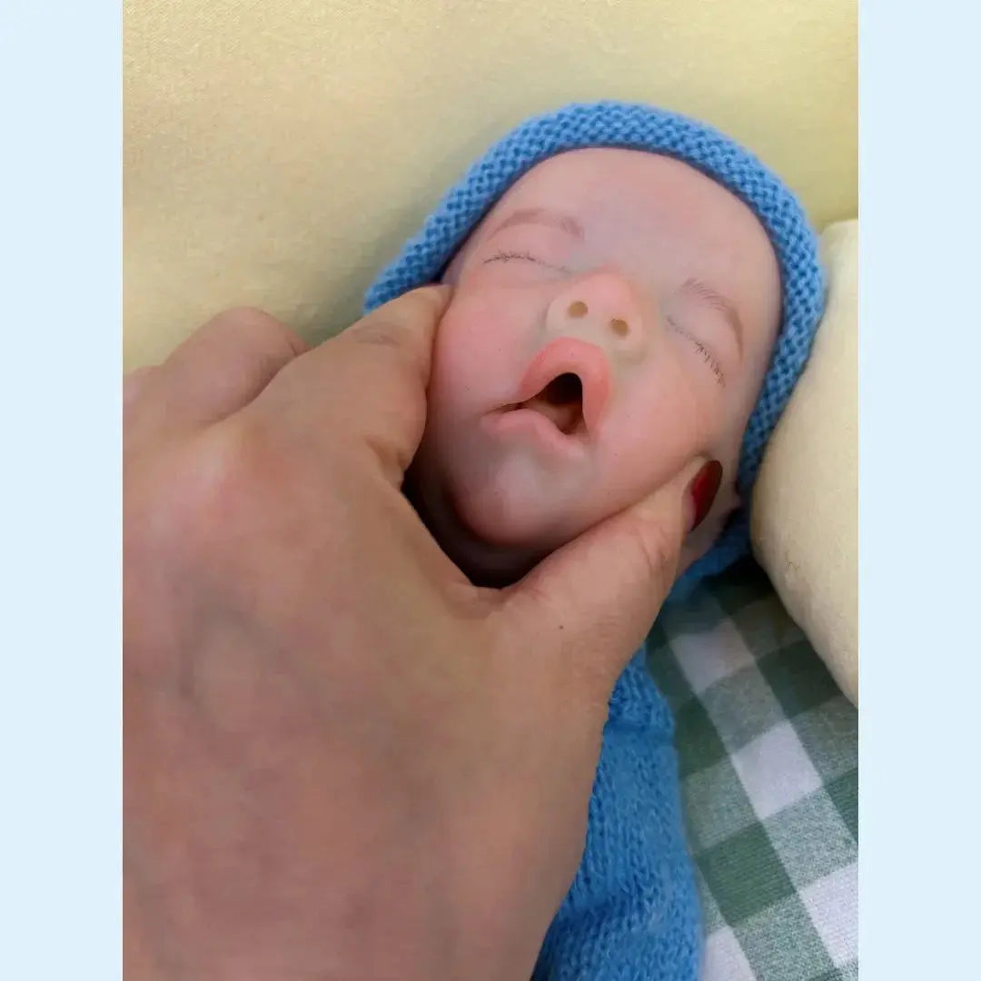 Image of Reborn Baby Dolls 13Inch Close Eyes & Open Mouth Levi Full Body