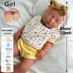 Image of Reborn Baby Dolls 22Inch Handmade Weighted Silicone Reborn Baby Girl