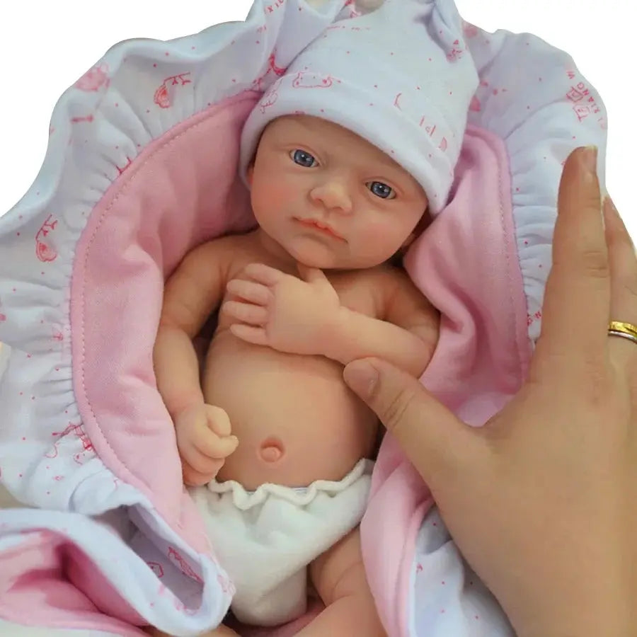 Image of Reborn Baby Dolls 12" Micro Preemie Full Body Silicone Baby Doll Girl