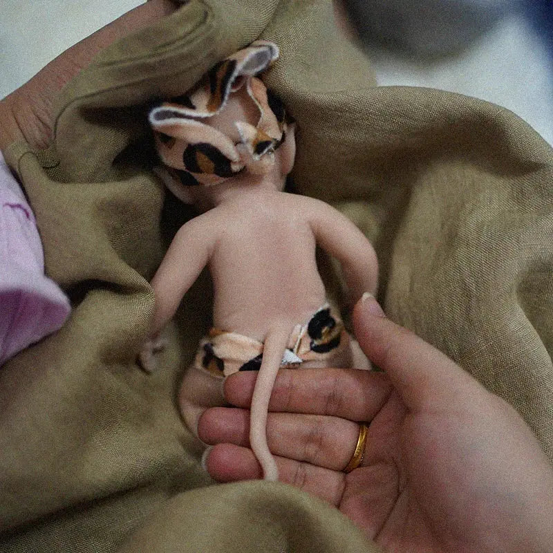 Image of Reborn Baby Dolls 7" Micro Preemie Full Body Silicone Baby Doll