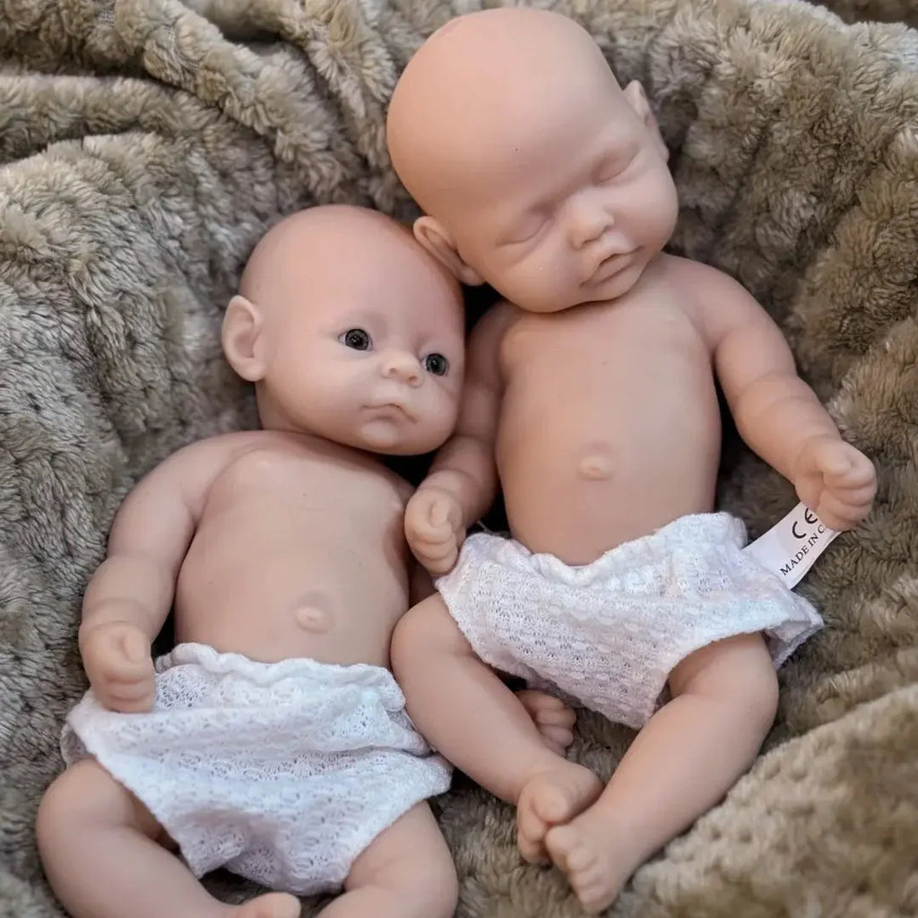 Image of Reborn Baby Dolls 2Styles/10Inch Washable Full Body Silicone Bebe