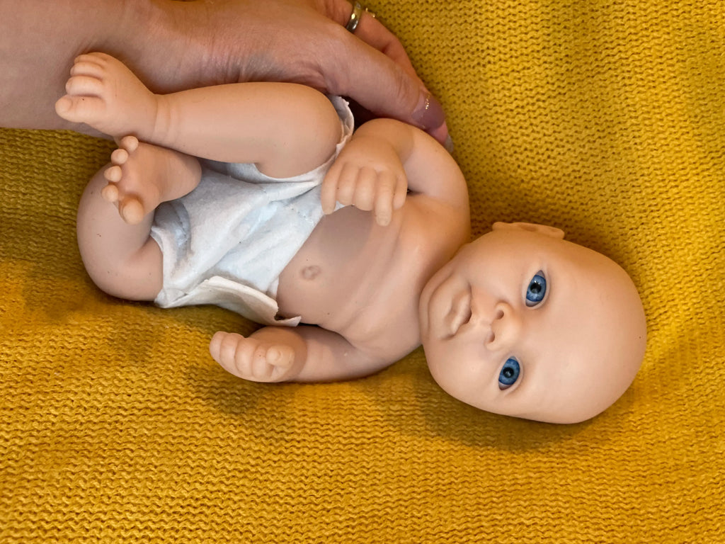 Image of Reborn Baby Dolls 25Cm Reborn Dolls Dark Skin Full Body Soft Solid