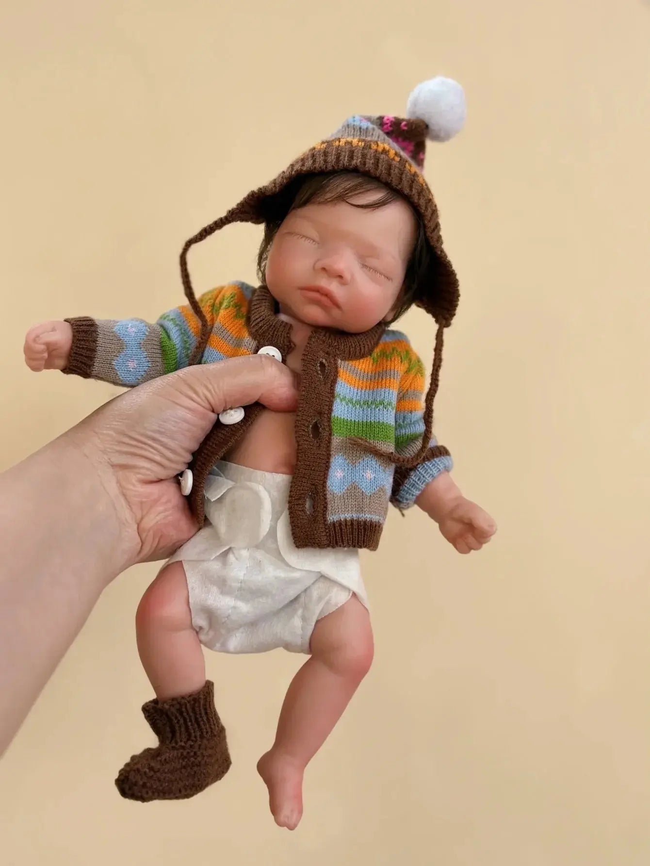 Image of Reborn Baby Dolls 10 Inch Sleeping Silicone Bebe Reborn Girl With