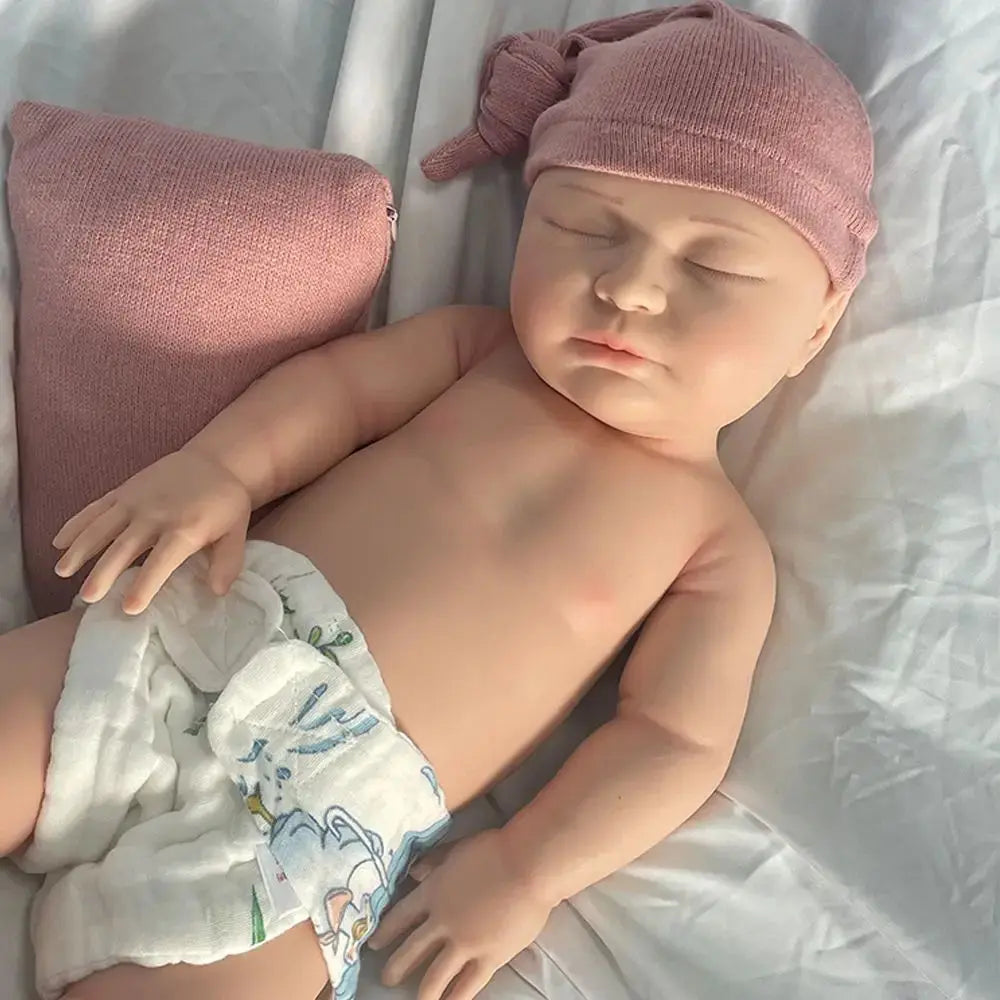 Image of Reborn Baby Dolls 22Inch Soft Silicone Reborn Baby Girl Waterproof