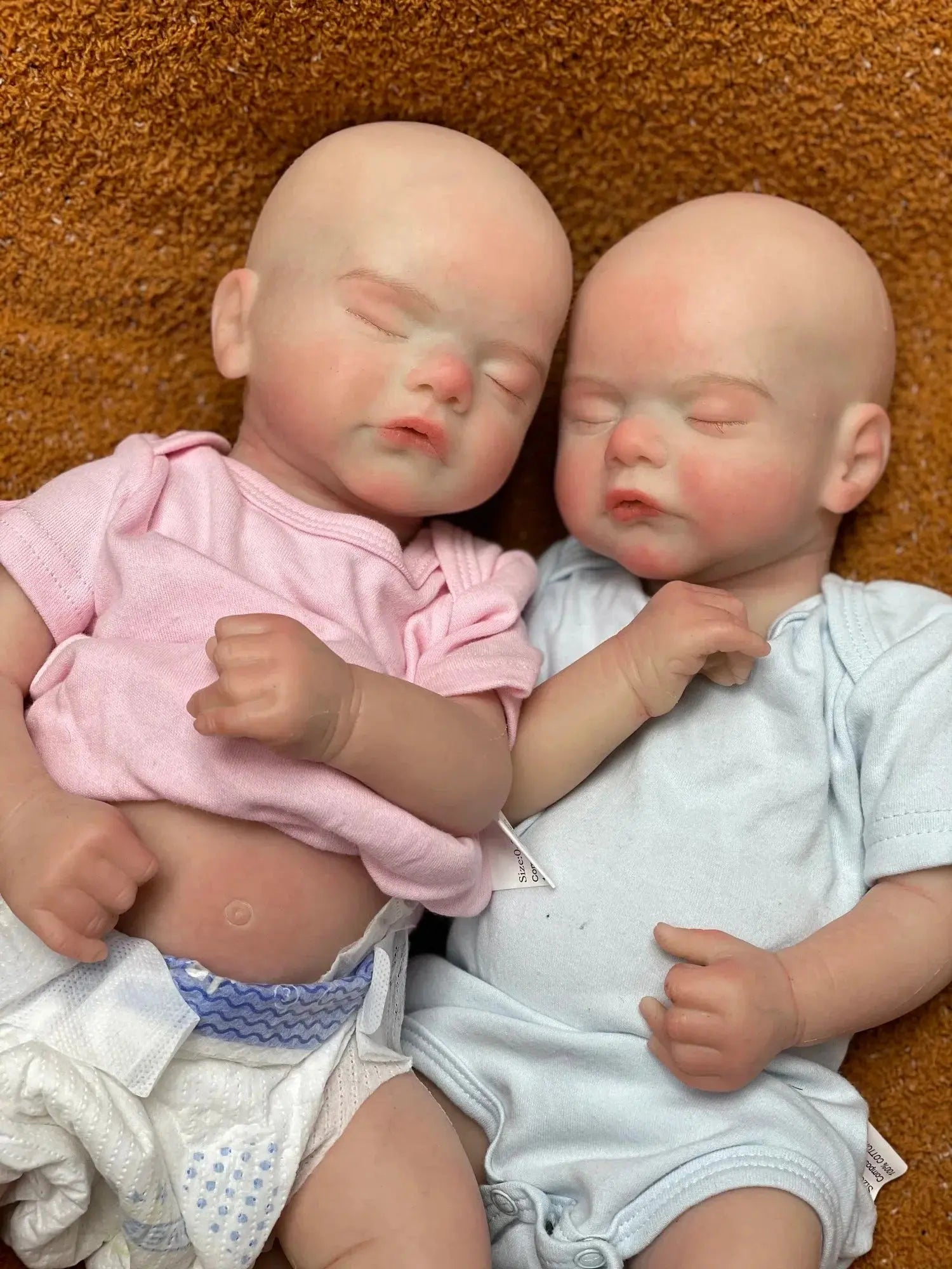 Image of Reborn Baby Dolls Can Open Mouth 45Cm Twins Sam Reborn Baby Girl And