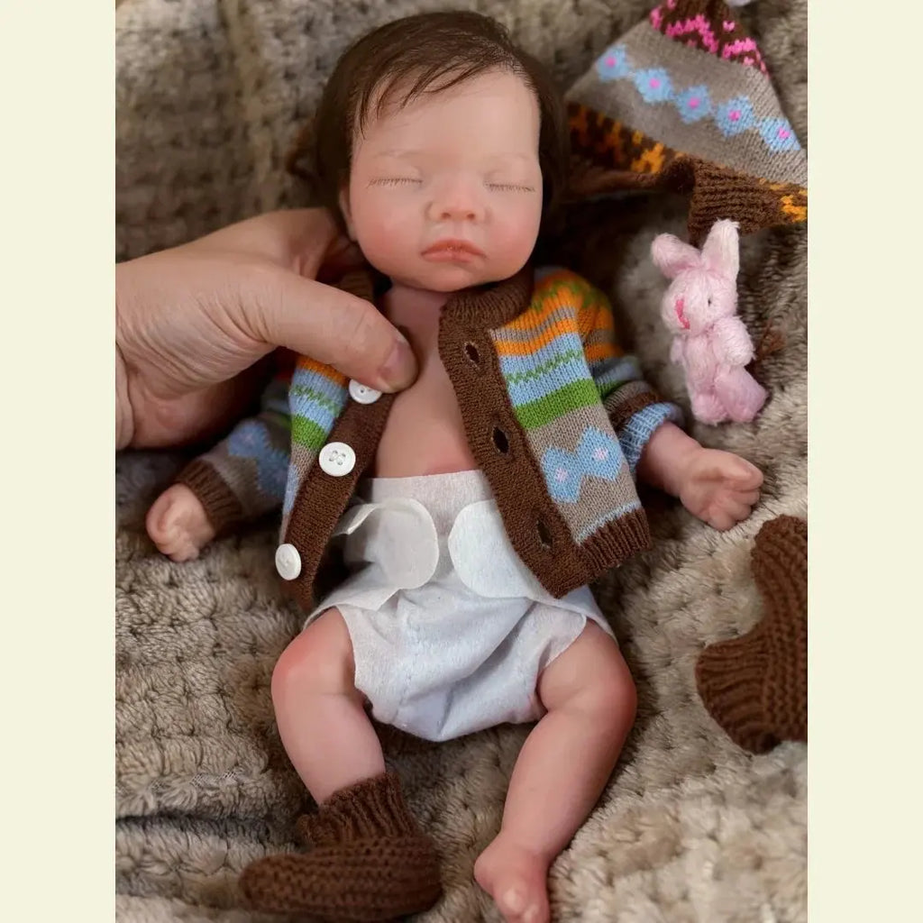 Image of Reborn Baby Dolls 10Inch Waterproof Full Body Solid Silicone Bébé
