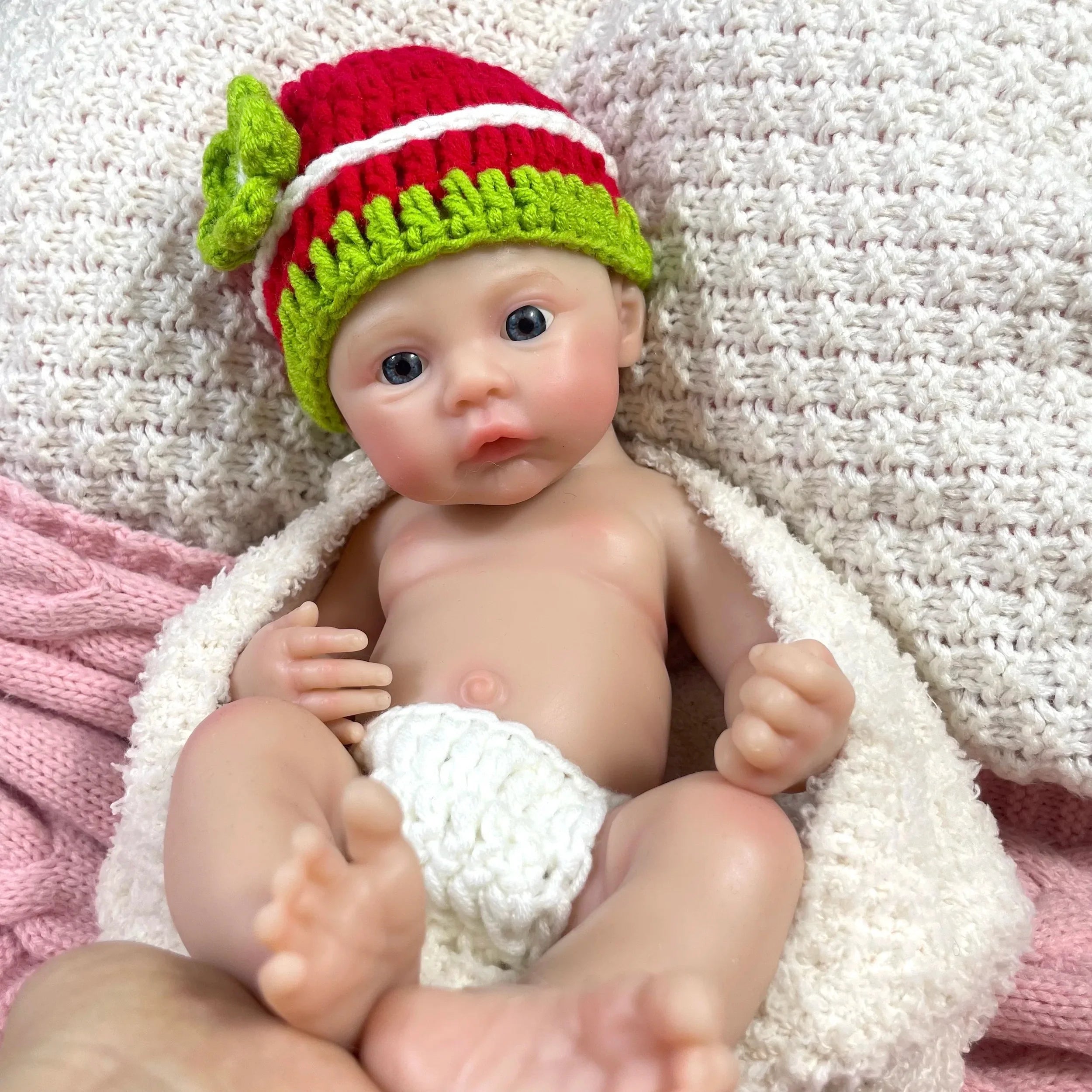 Image of Reborn Baby Dolls Mini 33Cm Painted Soft Silicone Reborn Baby Meadow