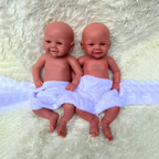 Image of Reborn Baby Dolls 17 Inch Silicone Body Reborn Baby Doll Waterproof