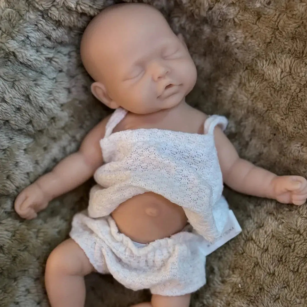 Image of Reborn Baby Dolls 10Inch Sleeping Silicone Bébé Reborn Girl Doll With