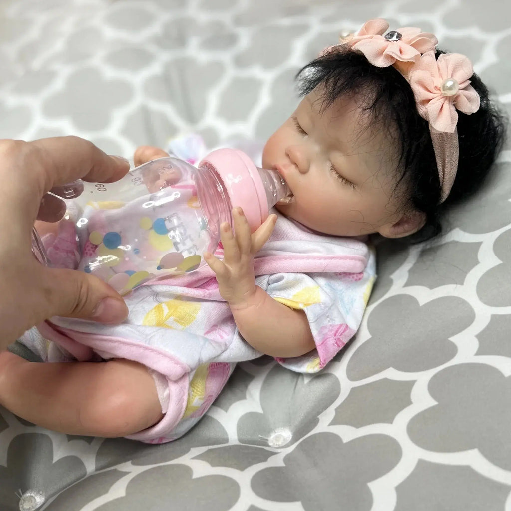 Image of Reborn Baby Dolls 35Cm Bebe Reborn Full Body Solid Silicone Reborn