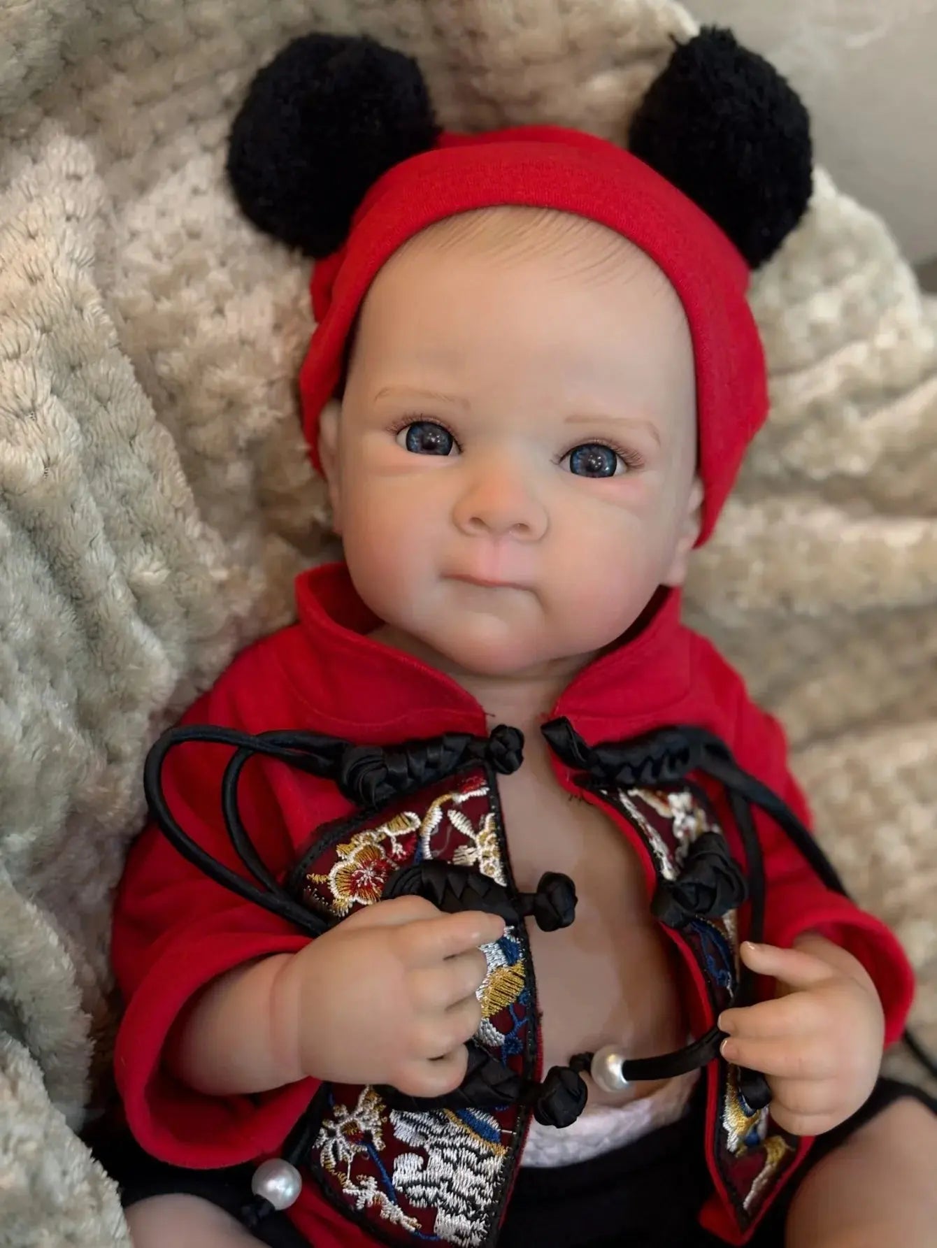Image of Reborn Baby Dolls 18 Inch Bettie Girl Lifelike Bebe 3D Painted Skin
