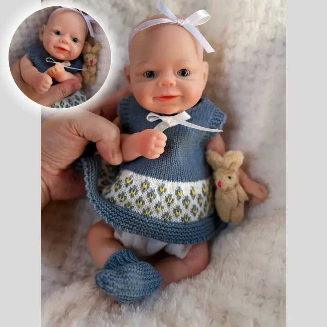 Image of Reborn Baby Dolls 10Inch Waterproof Open Eyes Bebe Reborn De Silicona