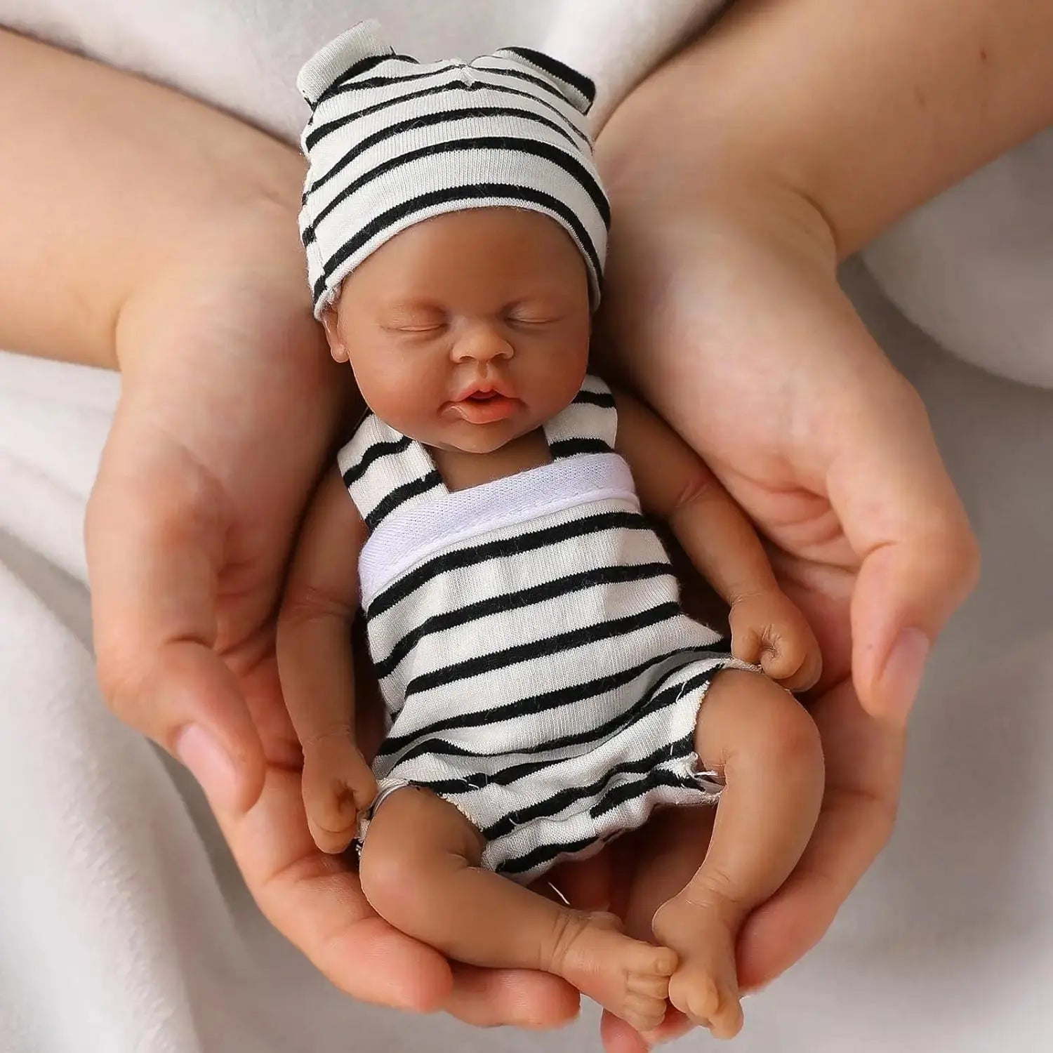Image of Reborn Baby Dolls Full Body Silicone Baby Reborn Doll 7 Inch Lifelike