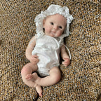 Image of Reborn Baby Dolls 13Inch Cute Girl Bettie Reborn Dolls Open Mouth