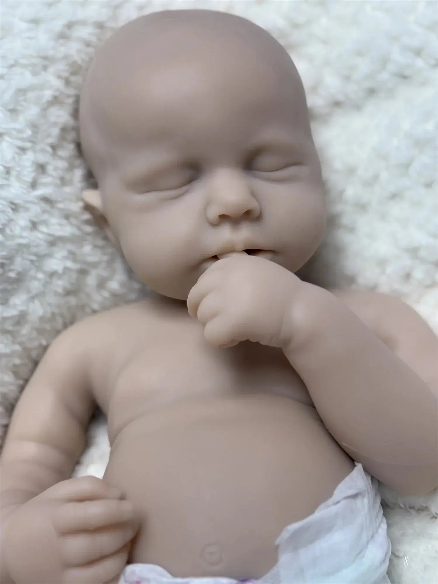 Image of Reborn Baby Dolls 45Cm Can Open Mouth &Washable Painted Loulou Solid