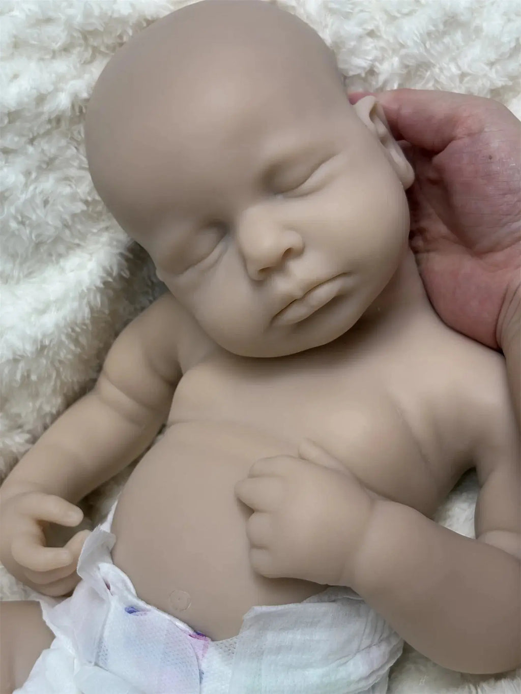 Image of Reborn Baby Dolls 45Cm Can Open Mouth &Washable Painted Loulou Solid