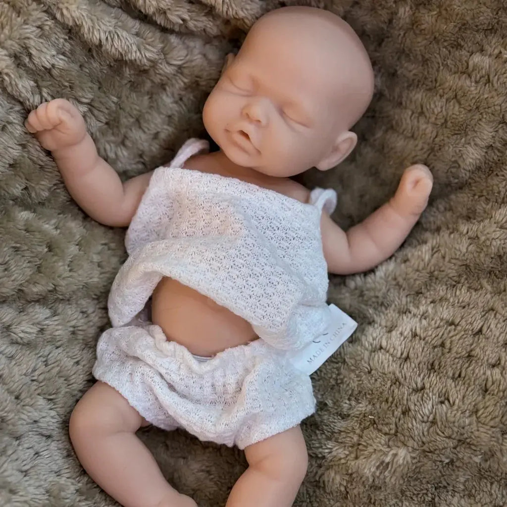Image of Reborn Baby Dolls 26Cm Close Eyes  Washable Full Body Muñeca De