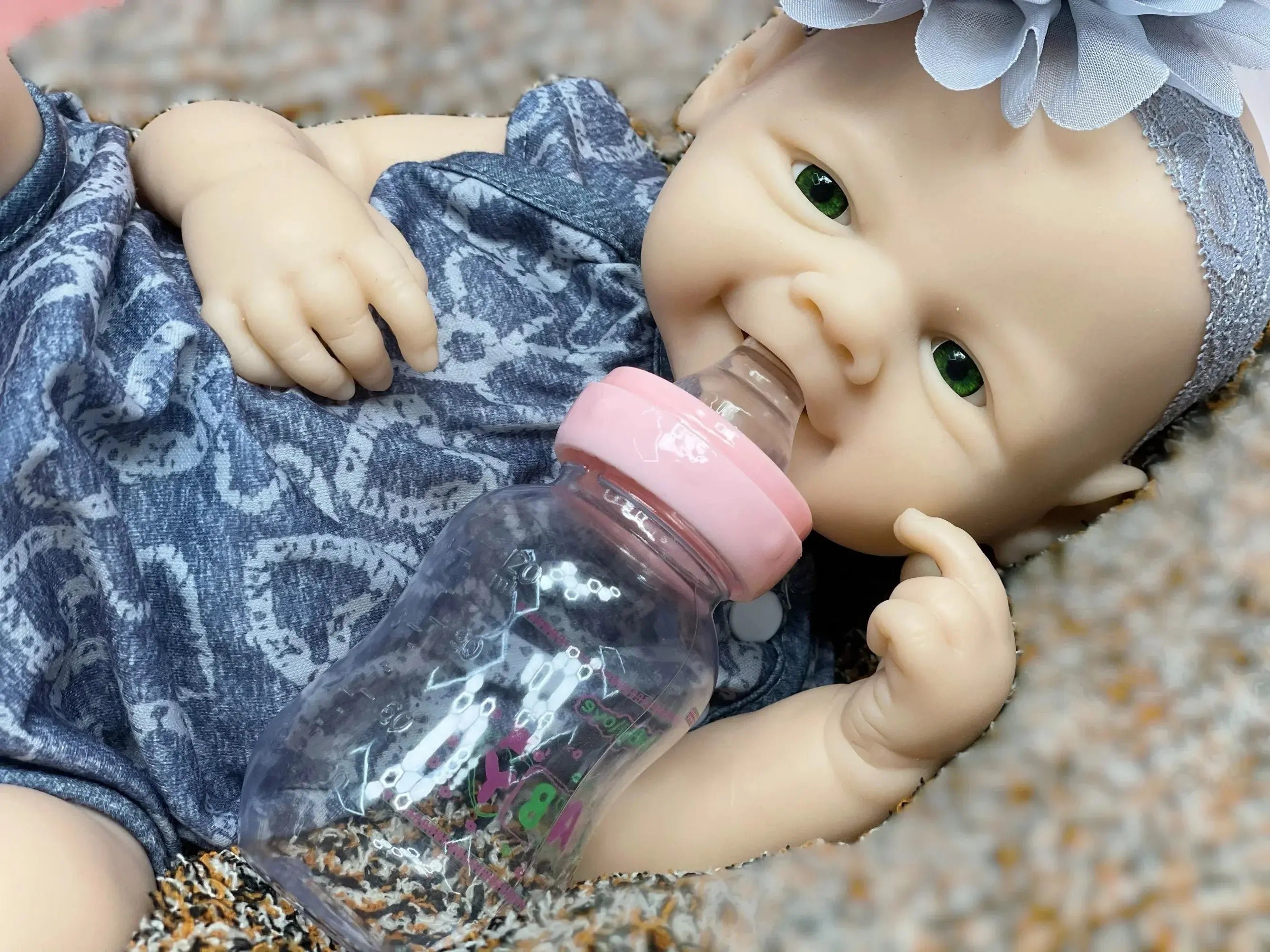 Image of Reborn Baby Dolls 18Inch Girl Vivienne Bebê Reborn Dolls Unpainted