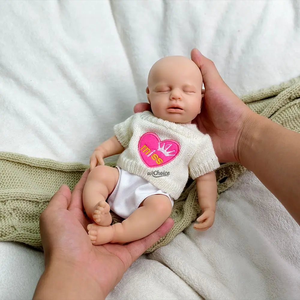 Image of Reborn Baby Dolls 12Inch Loulou Realistic Silicone Reborn Baby Girl