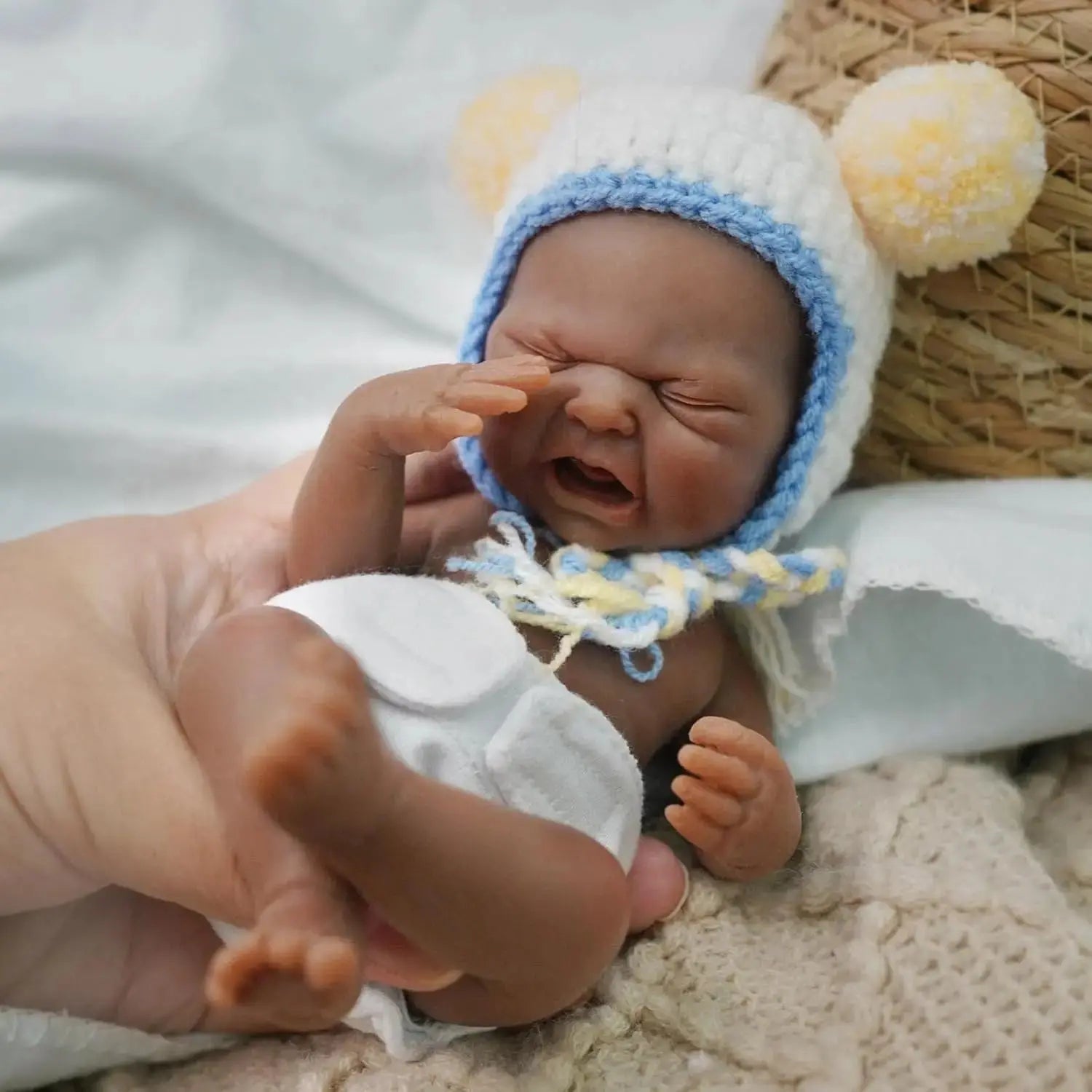 Image of Reborn Baby Dolls 7Inch Full Body Silicone Baby Dolls Boy，Mini